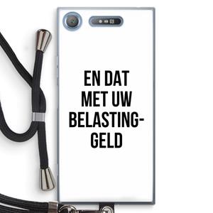 CaseCompany Belastinggeld: Sony Xperia XZ1 Transparant Hoesje met koord