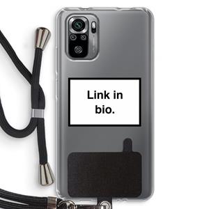 CaseCompany Link in bio: Xiaomi Redmi Note 10S Transparant Hoesje met koord