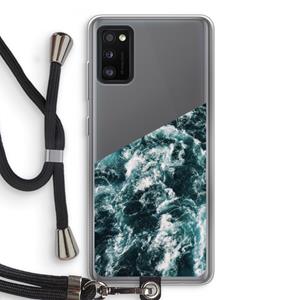 CaseCompany Zee golf: Samsung Galaxy A41 Transparant Hoesje met koord