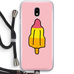 CaseCompany Raketijsje: Samsung Galaxy J3 (2017) Transparant Hoesje met koord
