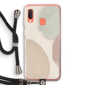 CaseCompany Geo #8: Samsung Galaxy A20e Transparant Hoesje met koord