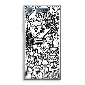 CaseCompany Vexx Mixtape #2: Sony Xperia XZ1 Transparant Hoesje