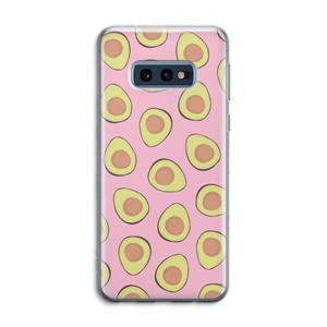 CaseCompany Dancing avocados: Samsung Galaxy S10e Transparant Hoesje