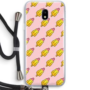 CaseCompany Waterijsjes: Samsung Galaxy J3 (2017) Transparant Hoesje met koord