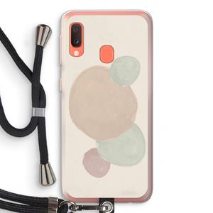 CaseCompany Geo #9: Samsung Galaxy A20e Transparant Hoesje met koord