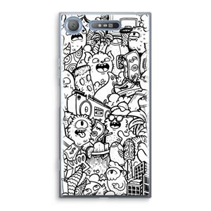 CaseCompany Vexx City #2: Sony Xperia XZ1 Transparant Hoesje