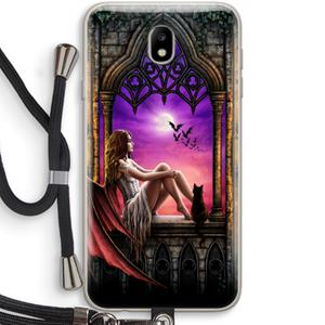 CaseCompany Kinderen van de nacht: Samsung Galaxy J7 (2017) Transparant Hoesje met koord