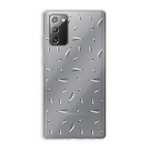 CaseCompany Hipster stripes: Samsung Galaxy Note 20 / Note 20 5G Transparant Hoesje