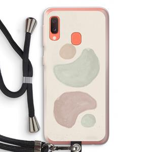 CaseCompany Geo #10: Samsung Galaxy A20e Transparant Hoesje met koord