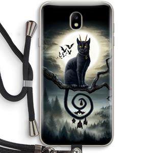 CaseCompany Moonlight Companions: Samsung Galaxy J7 (2017) Transparant Hoesje met koord