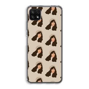 CaseCompany Bonjour mon amour: Samsung Galaxy A22 5G Transparant Hoesje
