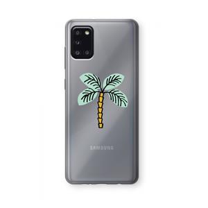 CaseCompany Palmboom: Samsung Galaxy A31 Transparant Hoesje