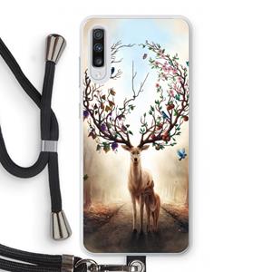 CaseCompany Seasons Change: Samsung Galaxy A70 Transparant Hoesje met koord