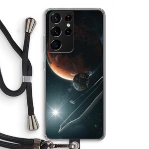 CaseCompany Mars Renaissance: Samsung Galaxy S21 Ultra Transparant Hoesje met koord