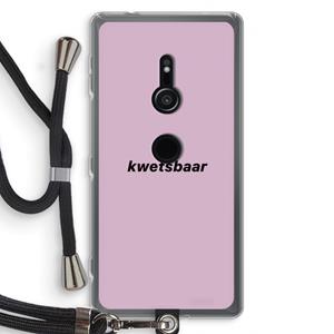 CaseCompany kwetsbaar: Sony Xperia XZ2 Transparant Hoesje met koord