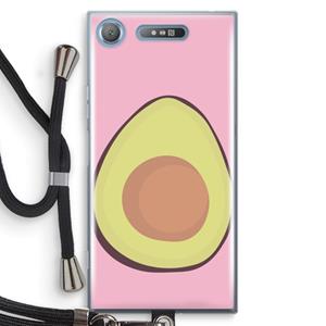 CaseCompany Avocado: Sony Xperia XZ1 Transparant Hoesje met koord