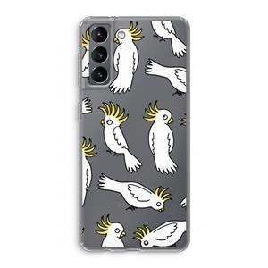 CaseCompany Papegaai: Samsung Galaxy S21 Transparant Hoesje