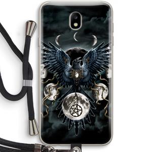 CaseCompany Sinister Wings: Samsung Galaxy J7 (2017) Transparant Hoesje met koord