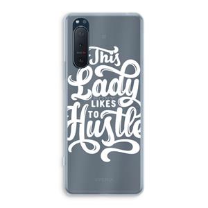 CaseCompany Hustle Lady: Sony Xperia 5 II Transparant Hoesje