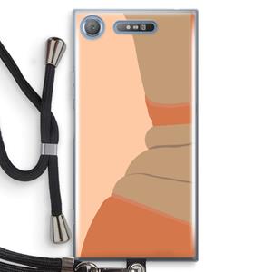CaseCompany Bikini: Sony Xperia XZ1 Transparant Hoesje met koord