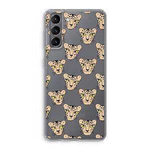 CaseCompany Tijger: Samsung Galaxy S21 Transparant Hoesje