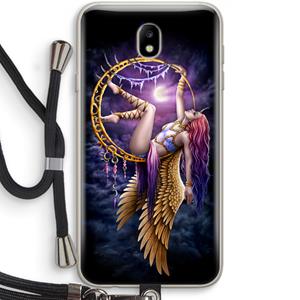 CaseCompany Aerial Angel: Samsung Galaxy J7 (2017) Transparant Hoesje met koord