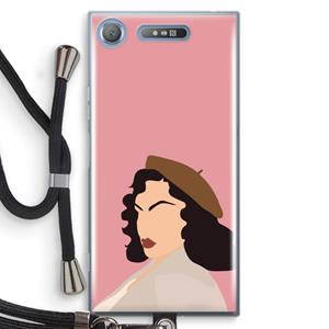 CaseCompany Confidence: Sony Xperia XZ1 Transparant Hoesje met koord