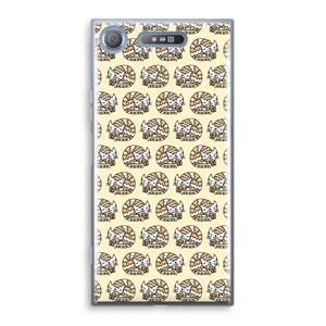 CaseCompany Slapende poes: Sony Xperia XZ1 Transparant Hoesje