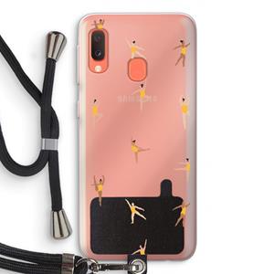 CaseCompany Dans #2: Samsung Galaxy A20e Transparant Hoesje met koord