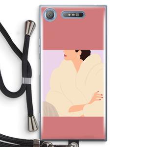 CaseCompany Cosy: Sony Xperia XZ1 Transparant Hoesje met koord