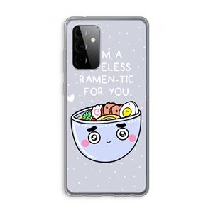 CaseCompany I'm A Hopeless Ramen-Tic For You: Samsung Galaxy A72 Transparant Hoesje