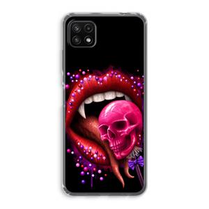 CaseCompany Dodelijk zoet: Samsung Galaxy A22 5G Transparant Hoesje