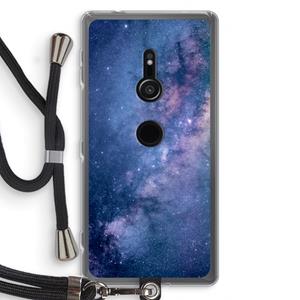 CaseCompany Nebula: Sony Xperia XZ2 Transparant Hoesje met koord