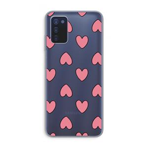 CaseCompany Ondersteboven verliefd: Samsung Galaxy A03s Transparant Hoesje