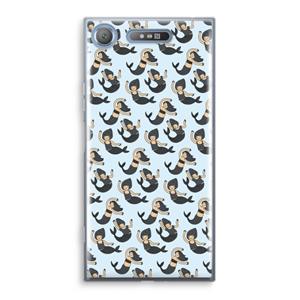 CaseCompany Zeemeermin: Sony Xperia XZ1 Transparant Hoesje