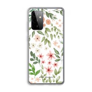 CaseCompany Botanical sweet flower heaven: Samsung Galaxy A72 Transparant Hoesje
