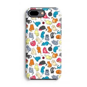 CaseCompany Kleurrijke katten: iPhone 8 Plus Tough Case