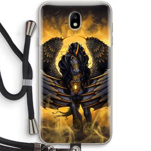 CaseCompany Pegasus: Samsung Galaxy J7 (2017) Transparant Hoesje met koord