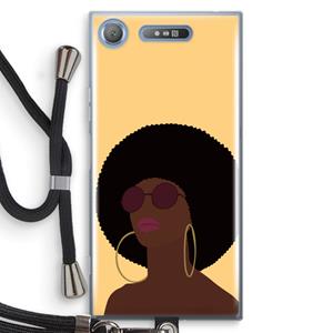 CaseCompany Golden hour: Sony Xperia XZ1 Transparant Hoesje met koord