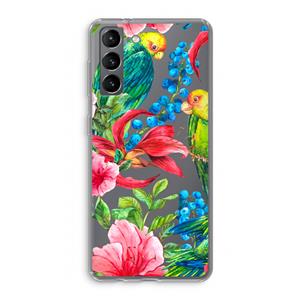 CaseCompany Papegaaien: Samsung Galaxy S21 Transparant Hoesje