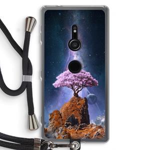 CaseCompany Ambition: Sony Xperia XZ2 Transparant Hoesje met koord