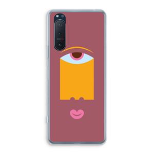 CaseCompany Mono V: Sony Xperia 5 II Transparant Hoesje