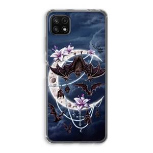 CaseCompany Vleermuizen Maan: Samsung Galaxy A22 5G Transparant Hoesje