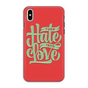 CaseCompany Turn hate into love: iPhone X Tough Case