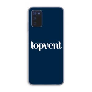 CaseCompany Topvent Navy: Samsung Galaxy A03s Transparant Hoesje