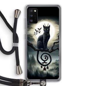 CaseCompany Moonlight Companions: Samsung Galaxy A41 Transparant Hoesje met koord