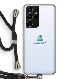 CaseCompany MSN: Samsung Galaxy S21 Ultra Transparant Hoesje met koord