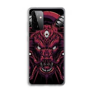CaseCompany Hell Hound and Serpents: Samsung Galaxy A72 Transparant Hoesje