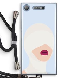 CaseCompany Incognito: Sony Xperia XZ1 Transparant Hoesje met koord