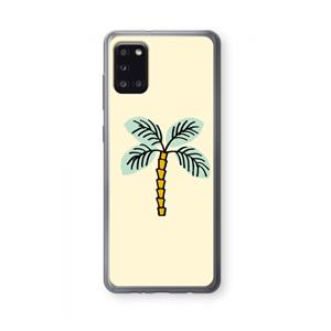 CaseCompany Palmboom: Samsung Galaxy A31 Transparant Hoesje